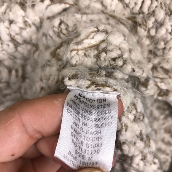 Umgee Chunky Knit Basket Weave Fuzzy Oversized Sweater Size Medium - Picture 10 of 10